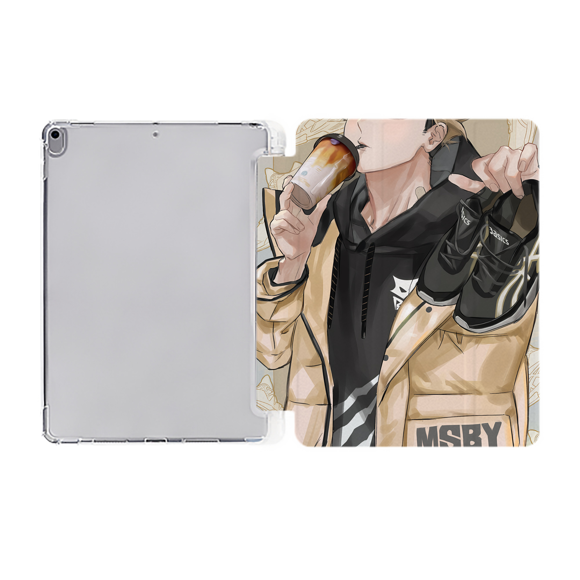 （画像用） ハイキュー!! Haikyu!! IPad ケース ペン収納付き 三つ折りスタンド PUレザー×シリコン 対応機種9.5/10.5/10.9インチ